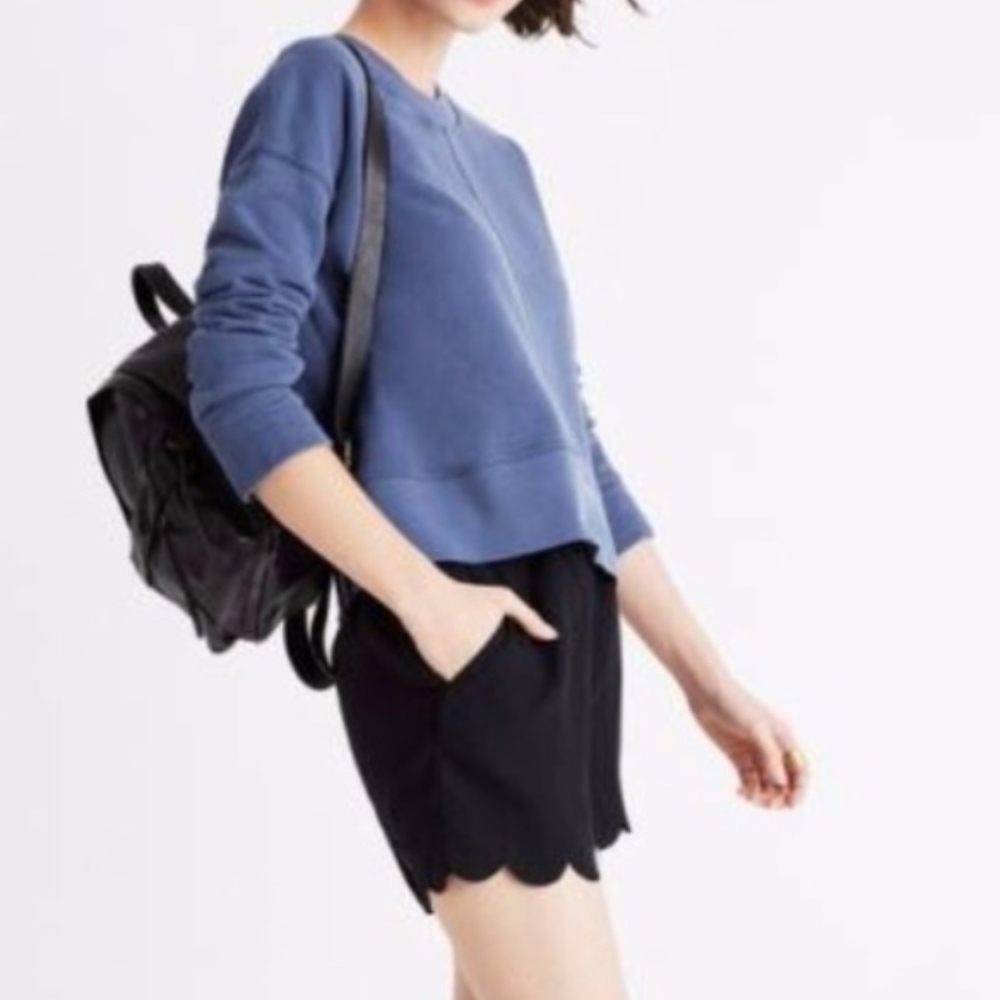Madewell Scallop Shorts Size Medium